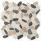 Msi Metropolitan Pebble SAMPLE Tumbled Marble Mesh-Mounted Mosaic Tile ZOR-MD-0276-SAM - alternate 1